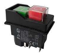 Lanko Interrupteurs électromagnétiques - Interrupteurs à bouton-poussoir pour outils de jardin KJD17 220 V Terminaux de 5
