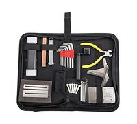 Lanko Kit de réparation et d'entretien de guitare de 45 pièces pour guitare acoustique, guitare électrique, ukulélé, contrebasse, banjo