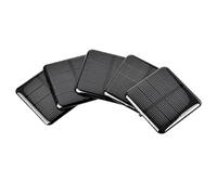 Lanko Lot de 10 panneaux solaires DIY 2 V 160 mA 50 x 50 mm pour batteries et chargeurs de téléphones cellulaires, module en silicium monocristallin