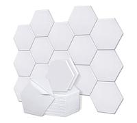 Lanko Lot de 18 panneaux acoustiques auto-adhésifs, panneaux muraux insonorisés, panneau de traitement acoustique de 12 x 10 x 0,4 pouces pour bureau à domicile