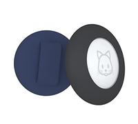 Lanko Lot de 2 supports de collier pour chat, pour collier Air Tag compatible avec GPS Tracker, coque noire et bleue