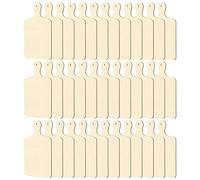 Lanko Lot de 36 mini planches à découper en bois brut avec poignée pour charcuterie