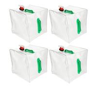 Lanko Lot de 4 bidons d' pliables avec poignée et verseur 20 l
