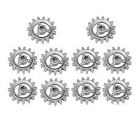 Lanko Pièces de rechange pour engrenages pour barbecue de 10 pièces accessoires résistants au mini matériel pivotant automatique en aluminium