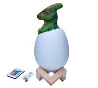 Lanko Veilleuse 3D Parasaurolophus Egg Lampe de Bureau 16 Couleurs Tactile Télécommande Lampes de Table de Dessin Animé pour Enfant Décoration D'Intérieur Installation Facile