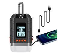lanktoo LED Lanterne de Camping Rechargeable et Banque de Puissance 15000mAh avec ¨¦Cran LCD, 4 Modes, Lumi¨¨re de Tente ¨¦tanche ext¨¦Rieure Dimmable pour la p¨ºche, Randonn¨¦e