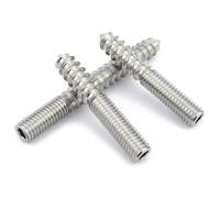 LanMaiXun 5pcs M5×40mm Vis auto - taraudeuse à double filetage en acier inoxydable 304, filetage semi - auto - taraudeur, filetage semi - mécanique