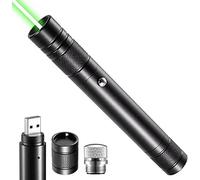 LANMAOMAN USB lampe de poche longue portée avancée, rechargeable à haute puissance avec un capuchon d’étoile amovible polyvalente pour l’observation astronomique