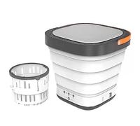 LANMFU Machine à laver les vêtements pliante portative de 9 L, petites machines à laver électriques compactes, machine à laver électrique automatique à petite minuterie portable pour les appartements