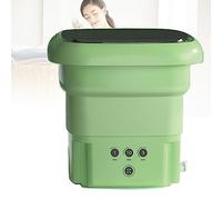 LANMFU Machine à laver portable pliable de 6,5 L, mini petite laveuse, avec 3 modes de nettoyage, avec panier de vidange, adaptée à la maison, au travail, aux voyages, à la chambre d'université,