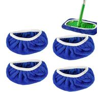 Lanmijia 4 Pièces Chiffons Réutilisables pour Sweepers Mop, Chiffon de Serpillière Microfibre, Lavables Mop de Chiffonsde Rechange, Utilisation Humide et Sèche MopPads pour sols durs et Carrelage