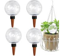 Lanmijia 4pcs Globe d'Arrosage Plants 500ML, Arrosage Automatique Transparent pour Intérieur Extérieur, Arrosage Plants Vacances, dispositifs 'Irrigation végétaux Transparents pour Les jardinières