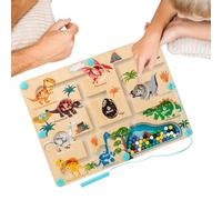 Lanmijia Labyrinthe Magnétique des Couleurs - Jouet Éducatif pour Développer La Motricité Fine | Planche Puzzle Tri Couleurs Et Comptage | pour, Idéal pour Voyage en Voiture, Avion ou Train