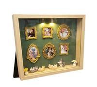 Lanmijia Mini Museum Silhouette Box,Décoration DIY pour Bureau | Kit Cadre Boîte à Silhouette,pour Collectionneurs Maison Dortoir Salon Chambre À Coucher Bureau Bibliothèque Et