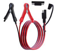 LANMINGLEL Clip Crocodile vers Connecteur SAE Batterie,14AWG 12V 24V Clip Crocodile vers Connecteur SAE Câble,D'extension avec Adaptateur Inversé de Polarité SAE pour Motos,Voiture,Solaire(1M) B