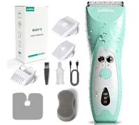 LANMODA Tondeuse à cheveux pour bébé, tondeuse à cheveux ultra silencieuse pour tout-petits, enfants atteints d'autisme, lame en céramique étanche sans fil, kit de coupe de cheveux rechargeable pour