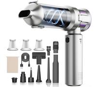 LANMOU Aspirateur à Main sans Fil - 16000PA Mini Aspirateur Voiture Puissant avec Moteur sans Brosse - Rechargeable - Portable et Petit - Fonction Souffleur & Gonfleur - pour Maison Poils d'animaux