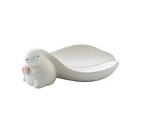 LANMOU Lapin Porte-Savon Céramique Porte-Savon avec Fonction de Drainage, Porte-Savon pour Lavabo, DéCoration de la Maison, pour Cuisine Salle de Bain Comptoir