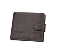LANMOU Portefeuille Homme Cuir Véritable Grande Capacité avec Porte-Cartes Compartiments À Billets Et Poche À Idéal pour Travail Affaires Quotidien Et Voyages (Brun Foncé-6)