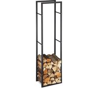 LANMOU Range Bûches Métal Porte-Bûches Étagère à Bois Vertical Stable et Compact pour Intérieur et Extérieur Cheminée Poêle