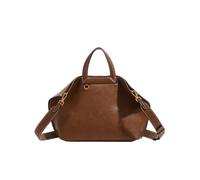 LANMOU Sac à Dos Cuir Femme avec Sangle Réglable, Sacs à Main Portés Dos Femme avec Poignée de Transport, Sac Cabas Léger et Pratique (Marron)