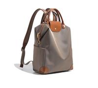 LANMOU Sac à Dos Étanche, Design Rétro Minimaliste, Petit Sac à Dos Femme, Compatible Ordinateur Portable 15 Pouces, Idéal pour Travail, École, Affaires et Professeurs d'Université (Marron)