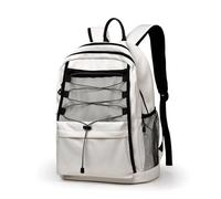 LANMOU Sac à Dos Voyage avec 15.6 Pouces et Imperméable, Sac à Dos Ordinateur, Bretelles Respirantes, Travel Backpack avec Poche Latérale en Mesh (Blanc)