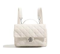 LANMOU Sac à Main Femme Cuir Design Matelassé, Sac Fourre Tout, Sacs à Main Portés Dos Femme avec Bretelle Adjustable, pour Université, Transport, Shopping, Voyage (Blanc)