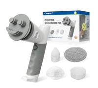 LANMU Baguette électrique compatible avec les éponges Scrub Daddy/Mommy - Poignée en éponge anti-rayures pour nettoyer four, cuisinière, évier - Avec 5 têtes de brosse de rechange