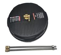 LANNADD Rotary Flat Nettoyeur de terrasse plat 38,3 cm - Nettoyeur haute pression - Idéal pour le nettoyage des routes, des cours, des sols et des aires de jeux - Noir