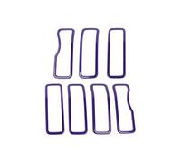 L'anneau De Calandre Voiture ABS Couvre L'ornement Garniture Pare-chocs Avant Pour Jeep Pour Wrangler JL JT Pour Gladiator 2024 Up Grille de pare-choc(Violet)