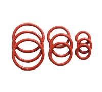 l'anneau d'étanchéité en o-ring en caoutchouc, Lot de 100 joints toriques en caoutchouc VMQ, rouges, plusieurs tailles(3mmx14mmx20mm)
