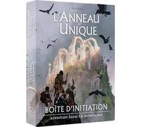 l'anneau Unique JdR - Aventure dans la Montagne - Boîte Initiation Edge | Boîte d'initiation Seigneur des Anneaux : règles simplifiées, 5 héros prétirés, carte Eriador, dés spéciaux et scénario