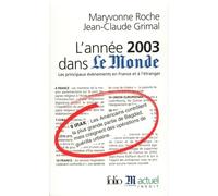 L'Année 2003 dans "Le Monde"