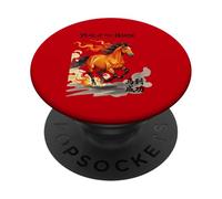 L'Année du Cheval Vous Souhaite Un succès immédiat PopSockets PopGrip Adhésif