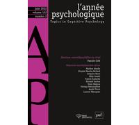 L'année psychologique, 2022-2 Varia - Collectif - Puf - broché - Revue