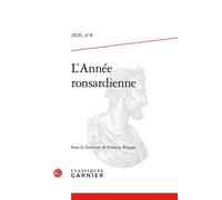 L'Année ronsardienne - François Rouget - Classiques Garnier - broché - Revue