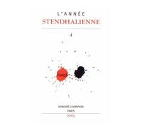 L'année Stendhalienne N° 4/2005 - Stendhal En Amérique Du Nord