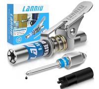 LANNIU Kit de coupleur de pistolet à graisse, embouts améliorés de 1,3 cm, 12 000 psi, coupleurs de pistolet à graisse étanches avec distributeur d'aiguille pour pistolet à graisse, compatible avec