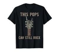 l'anniversaire de This Pops Can Still Rock on Skeleton Hand Guitare T-Shirt