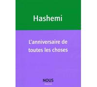 L'anniversaire de toutes les choses - Roxana Hashemi - Nous Eds - broché - Poésie