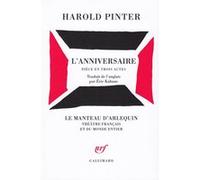 Harold Pinter – L'Anniversaire – Traduction Éric Kahane – Gallimard – Relié