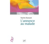 L'annonce au malade - Martin Dumont - Puf - Poche - Etude