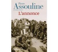 Pierre Assouline – L'annonce – Roman – Broché – Gallimard