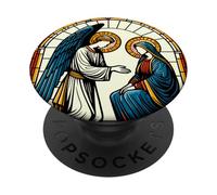 L'Annonciation, bénie sois-tu ? Luc 1:45 Sainte Marie catholique PopSockets PopGrip Adhésif