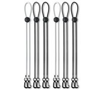 LANNYS Lot de 6 chaînes de masque élastiques, réglables pour masque chirurgical, masque jetable FFP2, support de masque, support arrière de la tête, support de cou