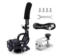 Lanotech Kit de frein à main USB 64 bits PC/PS4/PS5 pour jeux de course PC SIM, pour Logitech G29 Simuler un ordinateur de frein à main linéaire, avec clip de fixation et plaque