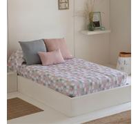 Lanovenanube Couette réglable pour chambres d'enfants et lits superposés, très confortable et facile à utiliser, tissu 65 % polyester / 35 % coton (modèle House, lit de 90 cm)