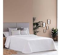 Lanovenanube Couvre-lit Cape Onda pour lit de 160 cm Blanc