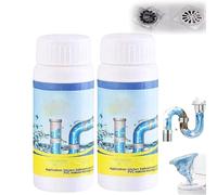 Lanoxie Deboucheur Canalisation,Lanoxie Deboucheur Evier，Drainelix Déboucheur Pro,Dredging Agent,Nettoyant Puissant Pour Canalisation,Pour Cuisine Et Salle De Bain,Sink Drain Cleaner (2PC)